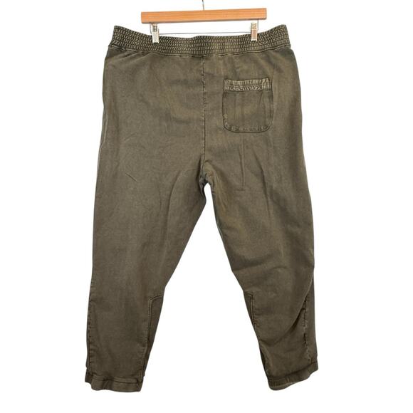 Anthro SaturdaySunday SIZE XL 40x25 Womens Theo Utility Jogger Pants Khaki Green - Picture 2 of 11